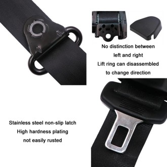 Universal 3-point Car Retrofit Seat Belt With Emergency Locking(Iron Buckle)