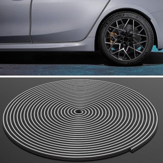 8m Car Wheel Anti-collision Protection Decorative Strip(Gray)