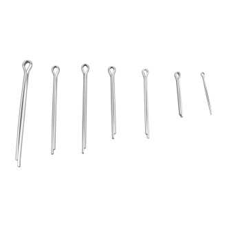 A5496 340 PCS Car U-shape 304 Stainless Steel Cotter Pin Clip Key Fastner Fitting Assortment Kit