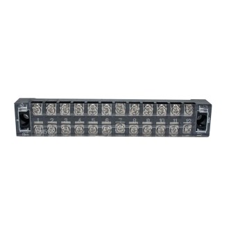 5 PCS Car 12-way TB-1512 Dual Row Power Terminal Connector + 12-position Connection Strip with Cover