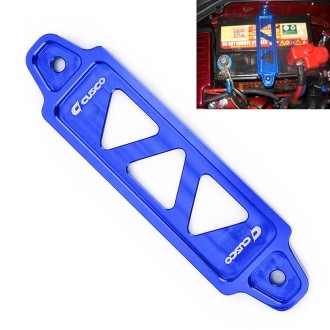 Universal Car Short Stainless Steel Battery Tie Down Clamp Bracket, Size: 17.2 x 4.4 x 1cm(Blue)