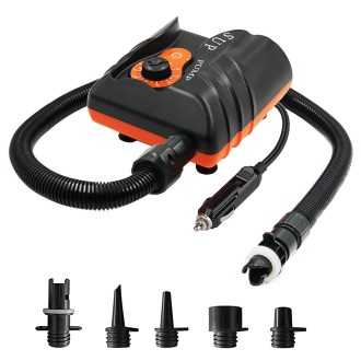 HT-785 SUP Paddle Board 16PSI High Pressure Car Inflatable Pump 12V Electric Air Pump With 6 Connectors