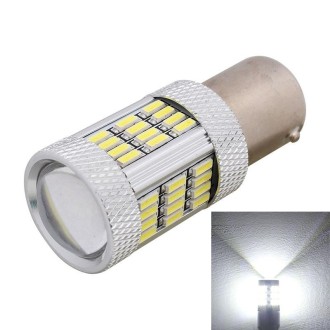 2PCS 1156 10W 540LM White Light 54 LED 4014 SMD Car Brake Light Steering Light Bulb, DC 12V