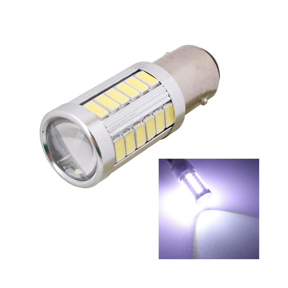 2 PCS 1157/BAY15D 16.5W 990LM 6500K White Light 5630 SMD 33 LED Car Brake / Steering Light Bulb, DC12V