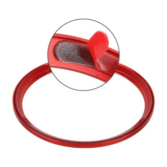 Car Headlight Switch Ring Trim Sticker Decoration for Audi Q2 (Red)