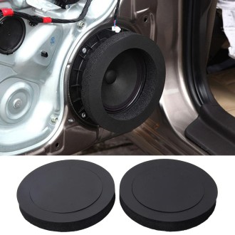 2 PCS Car Sound Insulation Speaker Soundproof Cotton with Self Adhesive Car Sound Insulation Cotton, Outer Diameter : 19.5 cm, I