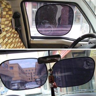 2 PCS Car Auto Sun Shades Side Window Sunshade Cover Block Static Cling Visor Shield, Size: 45cm×37cm