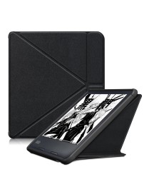 For KOBO Sage 2021 Multi-folding Leather Tablet Case(Black)