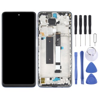 Original LCD Screen for Xiaomi Redmi Note 9 Pro 5G / Mi 10T Lite 5G M2007J17C M2007J17G Digitizer Full Assembly with Frame(Grey)