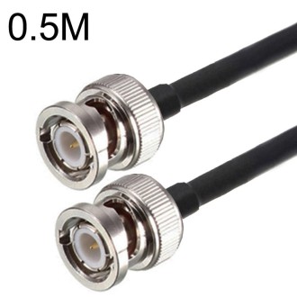 BNC Male To BNC Male RG58 Coaxial Adapter Cable, Cable Length:0.5m