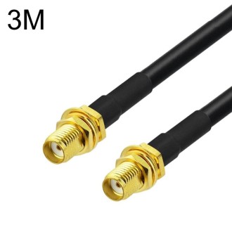 SMA Female To SMA Female RG58 Coaxial Adapter Cable, Cable Length:3m