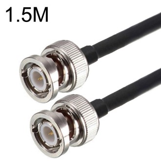 BNC Male To BNC Male RG58 Coaxial Adapter Cable, Cable Length:1.5m