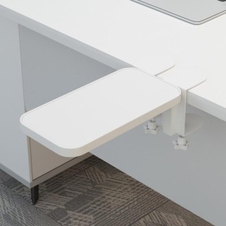 Computer Desk Rotatable Arm(White Wooden Board)