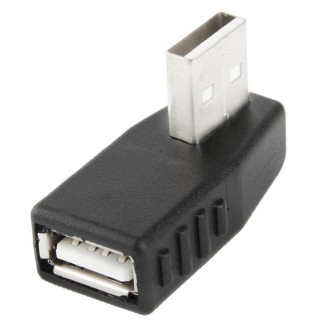 USB 2.0 AM to AF Adapter with 90 Degree Angle, Support OTG Function