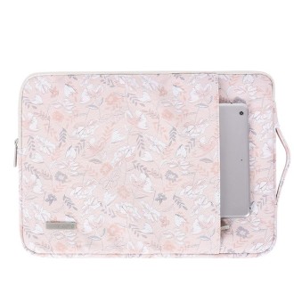 G4-89  PU Laptop Case Tablet Sleeve Bag with Telescoping Handle, Size: 12 Inch(Light Pink)