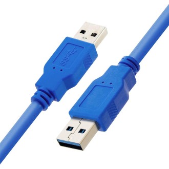 USB 3.0 A Male to A Male AM-AM Extension Cable, Length: 1m