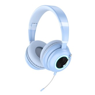 T&G KE-29 Foldable Wireless Headset with Microphone(Blue)