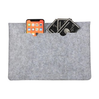 Felt Liner Bag Computer Bag Notebook Protective Cover For 12 inch(Grey)