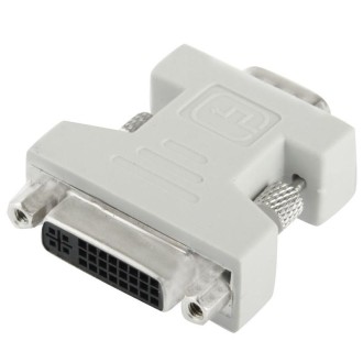 DVI-I 24 + 5 Pin Female to VGA 15 Pin Male Converter Adapter