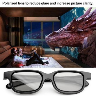 3D Film Special Polarized Glasses, Non-flash Stereo 3D Glasses