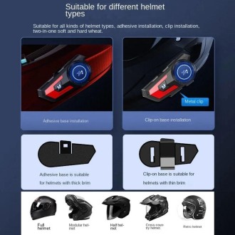 X7 Motorcycle Helmet Bluetooth Headset Riding Navigation Listening Song Soft Hard Wheat(Red)