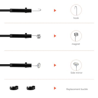 P130 11mm 4.3 inch Single Camera with Screen Endoscope, Length:2m