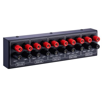 1 In And 4 Out Amplifier Sound Speaker Distributor, 4-Area Sound Source, Signal Distribution Panel, Single Audio Input, 300W Per