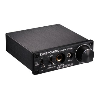 LINEPAUDIO B899 Pre-stage Stereo Signal Amplifier Booster Dual Sound Source Headphone Amplifier 2 in 3 out with Volume Control (