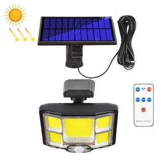 TG-TY085 Solar Outdoor Human Body Induction Wall Light Household Garden Waterproof Street Light wIth Remote Control, Spec: 168 C