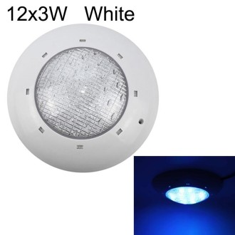 12x3W ABS Plastic Swimming Pool Wall Lamp Underwater Light(White)