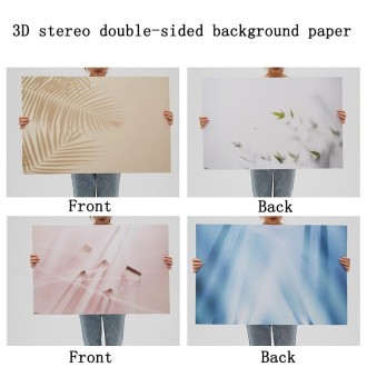 3D Stereo Double-Sided Photography Background Paper(Flower Charm 3)