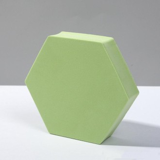 8 PCS Geometric Cube Photo Props Decorative Ornaments Photography Platform, Colour: Large Green Hexagon