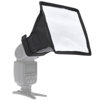 Portable Flash Folding Soft Box, Without Flash Light Holder, Size: 15 x 17 cm(Black + White)