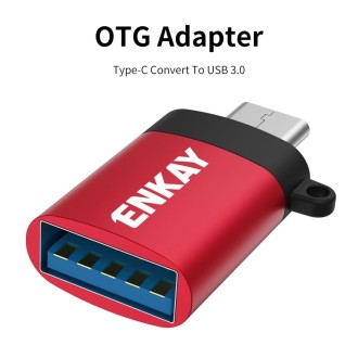 ENKAY ENK-AT101 Aluminium Alloy USB-C / Type-C to USB 3.0 OTG Data Adapter Converter(Silver)