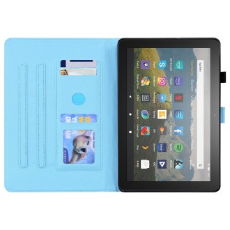 For Amazon Fire HD 10 2021 Animal Pattern Horizontal Flip Leather Case with Holder & Card Slots & Photo Frame & Sleep / Wake-up 