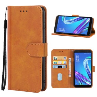 Leather Phone Case For Asus ZenFone Live L2(Brown)