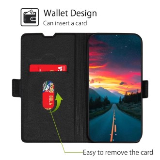 For Ulefone Note 10 Ultra-thin Voltage Side Buckle PU + TPU Leather Phone Case(Black)