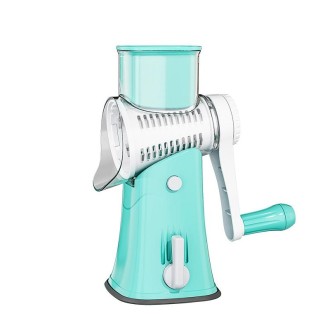 Multi-Function Slicer Hand Roller Kitchen Cut Vegetable Grater, Colour: Blue 