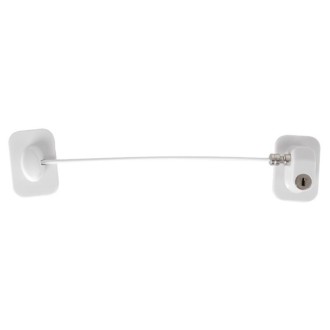 Door And Window Limiters Child Security Anti-Theft Latch With Key(White)