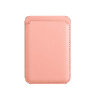 MagSafe Magnetic Leather Card Case Holster For iPhone (Pink)