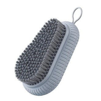 Plastic Soft Bristle Washing Brush Cleaning Brush(Gray)