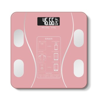 Household Smart Body Fat Electronic Weighing Scale, Battery Version(Pink)