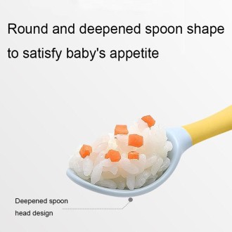 Children Eating Training Tableware Baby Bendable Silicone Soft Spoon, Color: Green