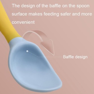 Children Eating Training Tableware Baby Bendable Silicone Soft Spoon, Color: Green