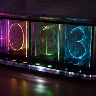 RGB Full Color Digital Clock DIY Ornament(Semi-finished Product)