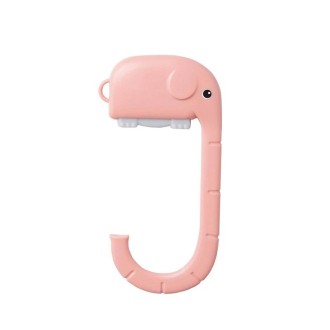 3 PCS Office Deskside Portable Removable Bag Hook(Pink)