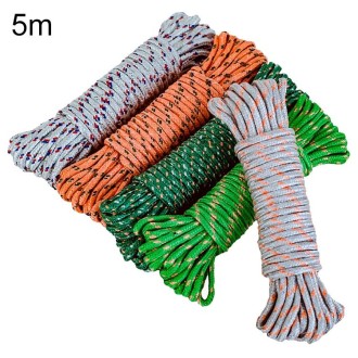 5m Outdoor Thick Nylon Rope for Hanging Clothes, Random Color