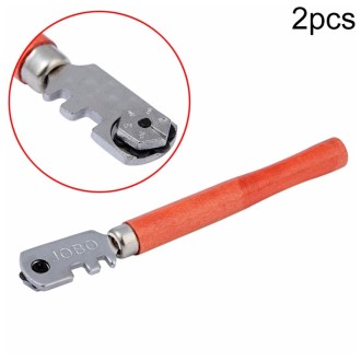 2 PCS Hand-held Multi-function Six-wheel Glass Cutter Tile Cutting Tool