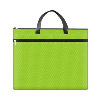 A3-8133 Large-capacity Handheld Zipper File Bag Oxford Cloth Waterproof Art Storage Bag(Green)