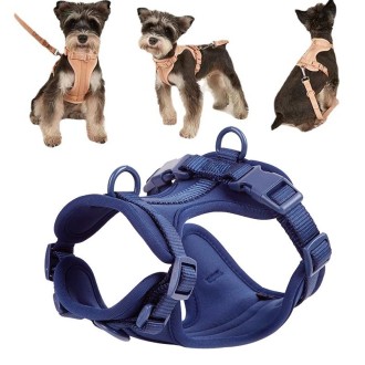 Pet PVC Strap Macaron Color Dog Chest Strap, Size: XS(Blue)